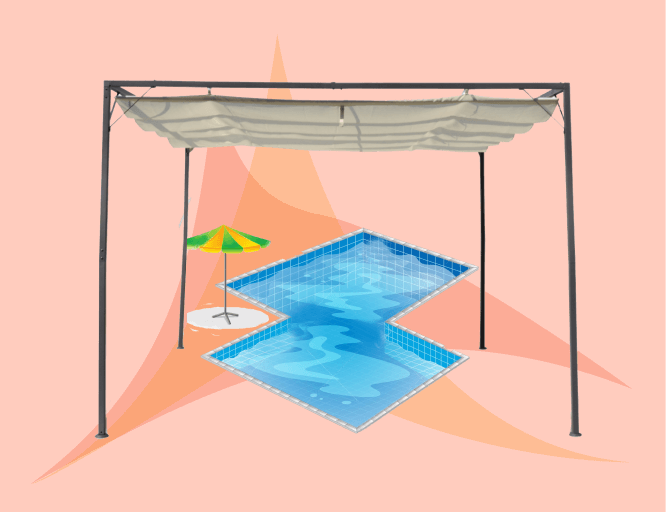 swimming pool sun shade suadi arabia